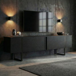 Nordure Soporte para TV Onera Negro Madera